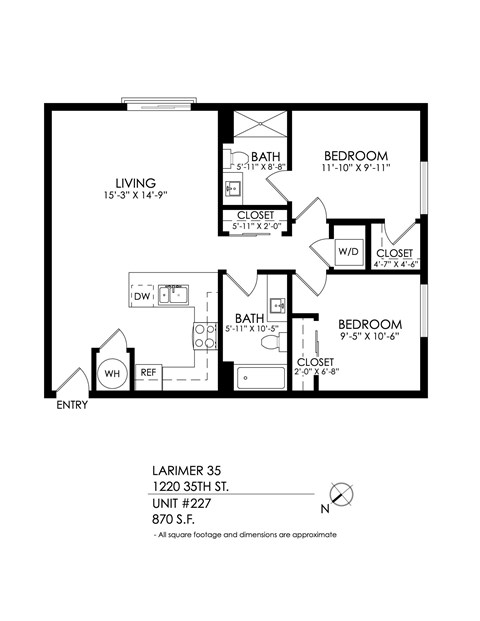 A black and white image of a floor plan for a home.